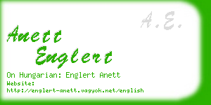 anett englert business card